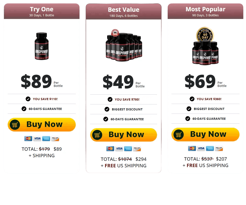 ErecPower-pricing